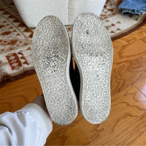 Vince Patent Leather Platform Loafers in Black SIZE 6 - Picture 7 of 8